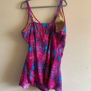 Patterned One Piece Swimsuit